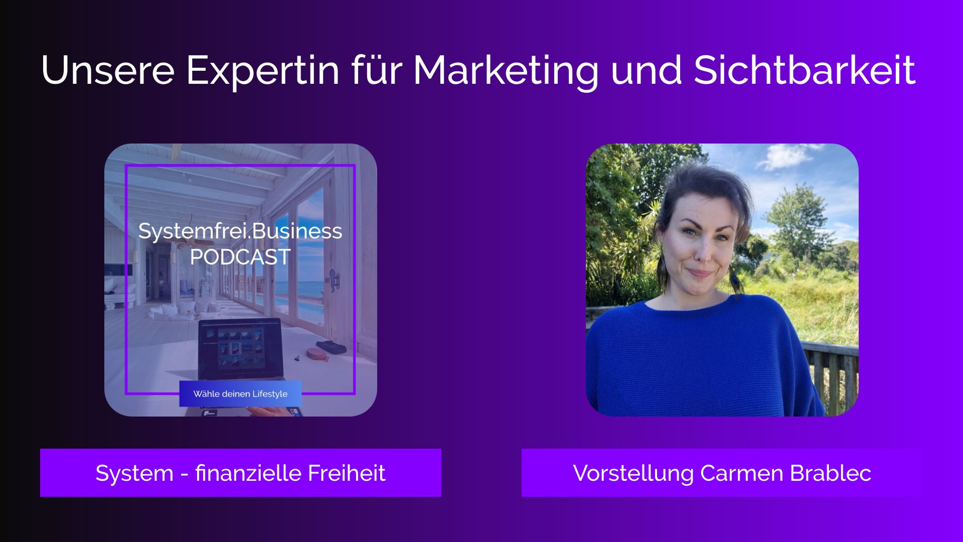 Carmen Brablec – unsere Expertin für Marketing und Sichtbarkeit